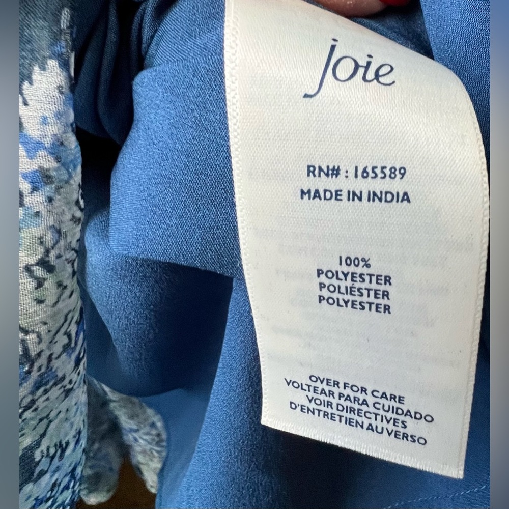 Joie - NWT - XL - Long Sleeve Dress - Blue “Parisian Paisley” Maxi dress - Picture 7 of 13